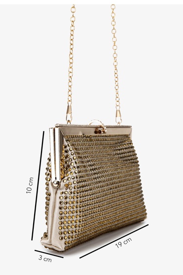  Valmenti Kadın Vegan Sarı Abiye Çanta