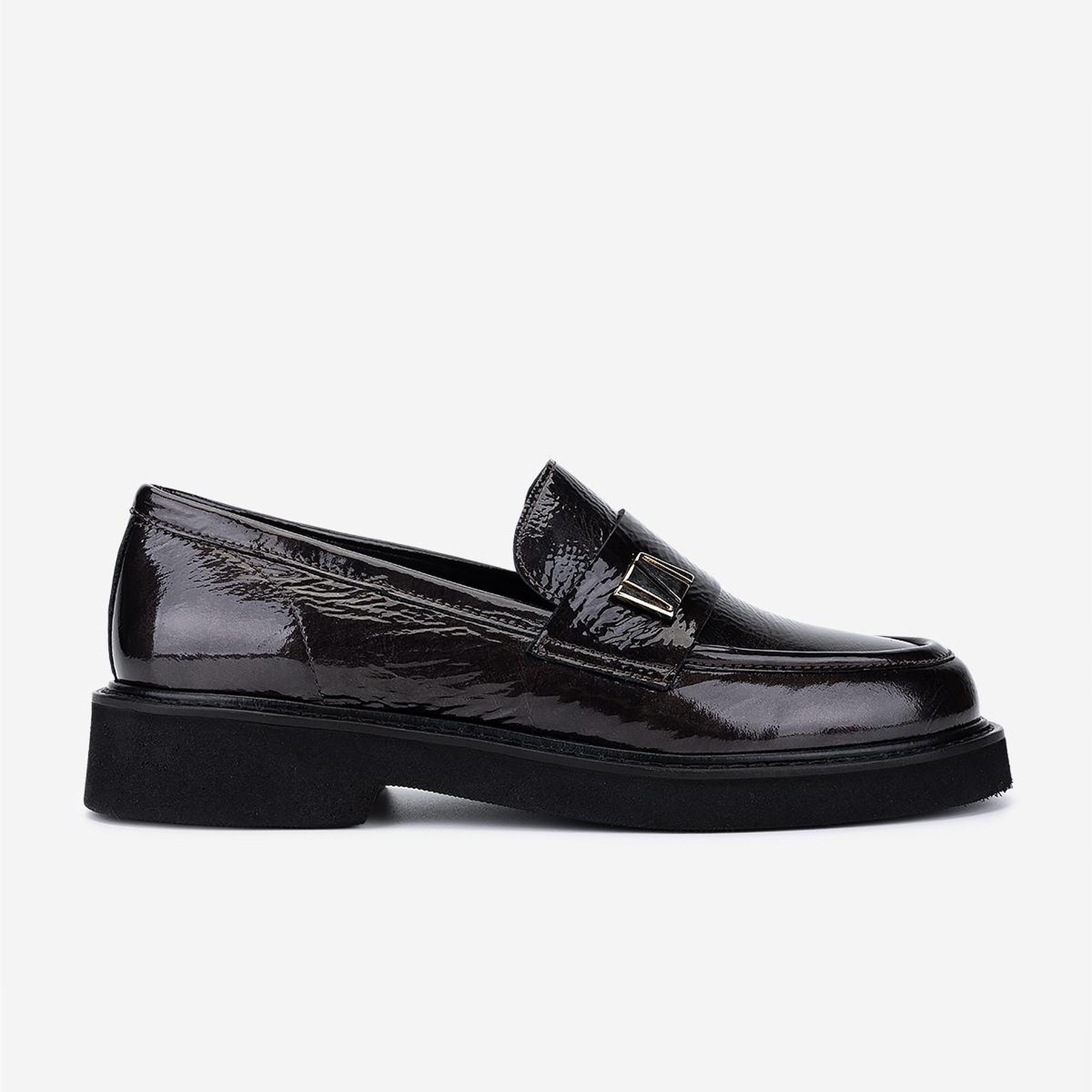 Valmenti Kadın Hakiki Deri Kahverengi Loafer Ayakkabı