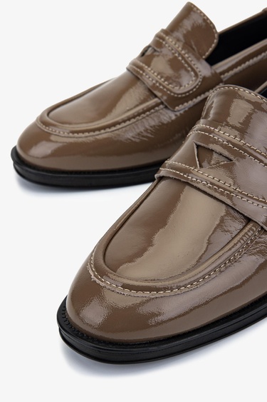  Valmenti Kadın Hakiki Deri Vizon Loafer Ayakkabı