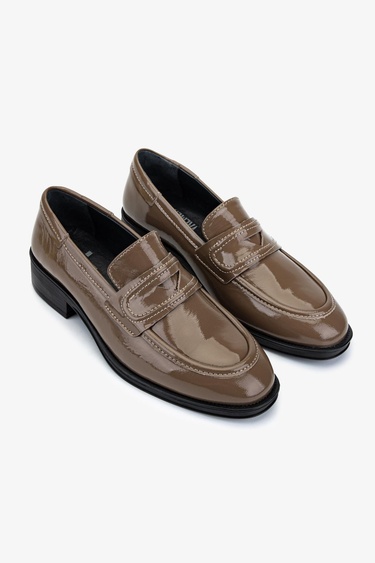  Valmenti Kadın Hakiki Deri Vizon Loafer Ayakkabı