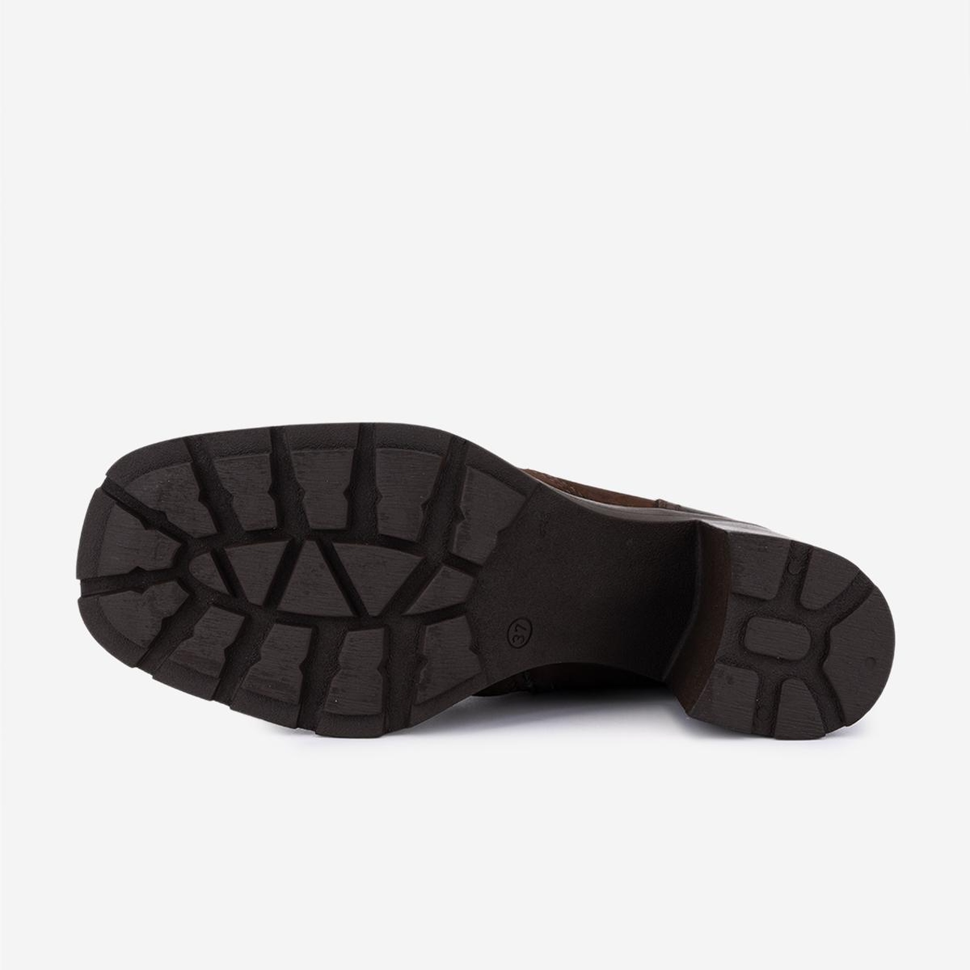 Valmenti Kadın Hakiki Deri Kahverengi Nubuk Topuklu Bot