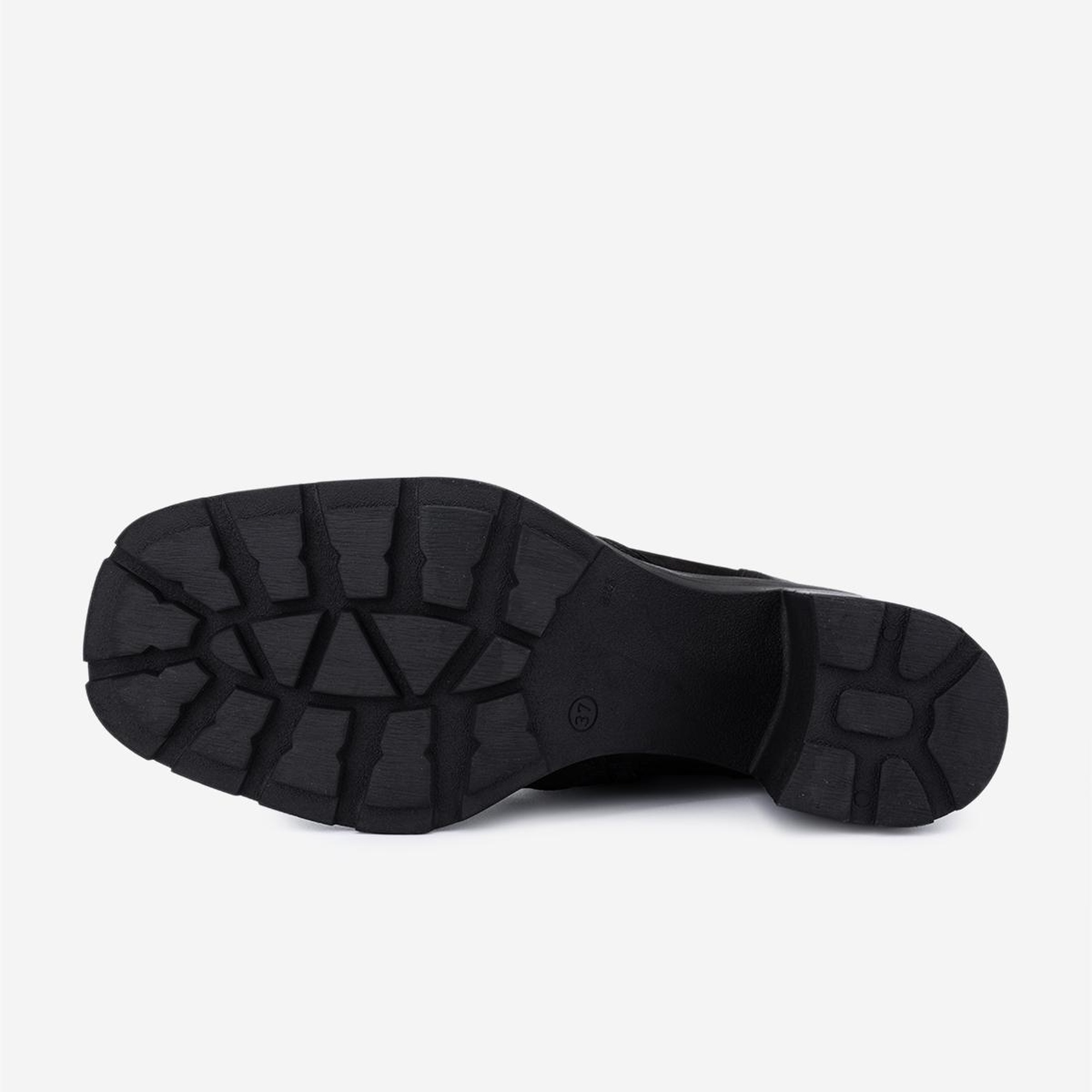 Valmenti Kadın Hakiki Deri Siyah Nubuk Topuklu Bot