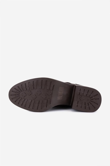  Valmenti Kadın Hakiki Deri Kahverengi Süet Topuklu Bot