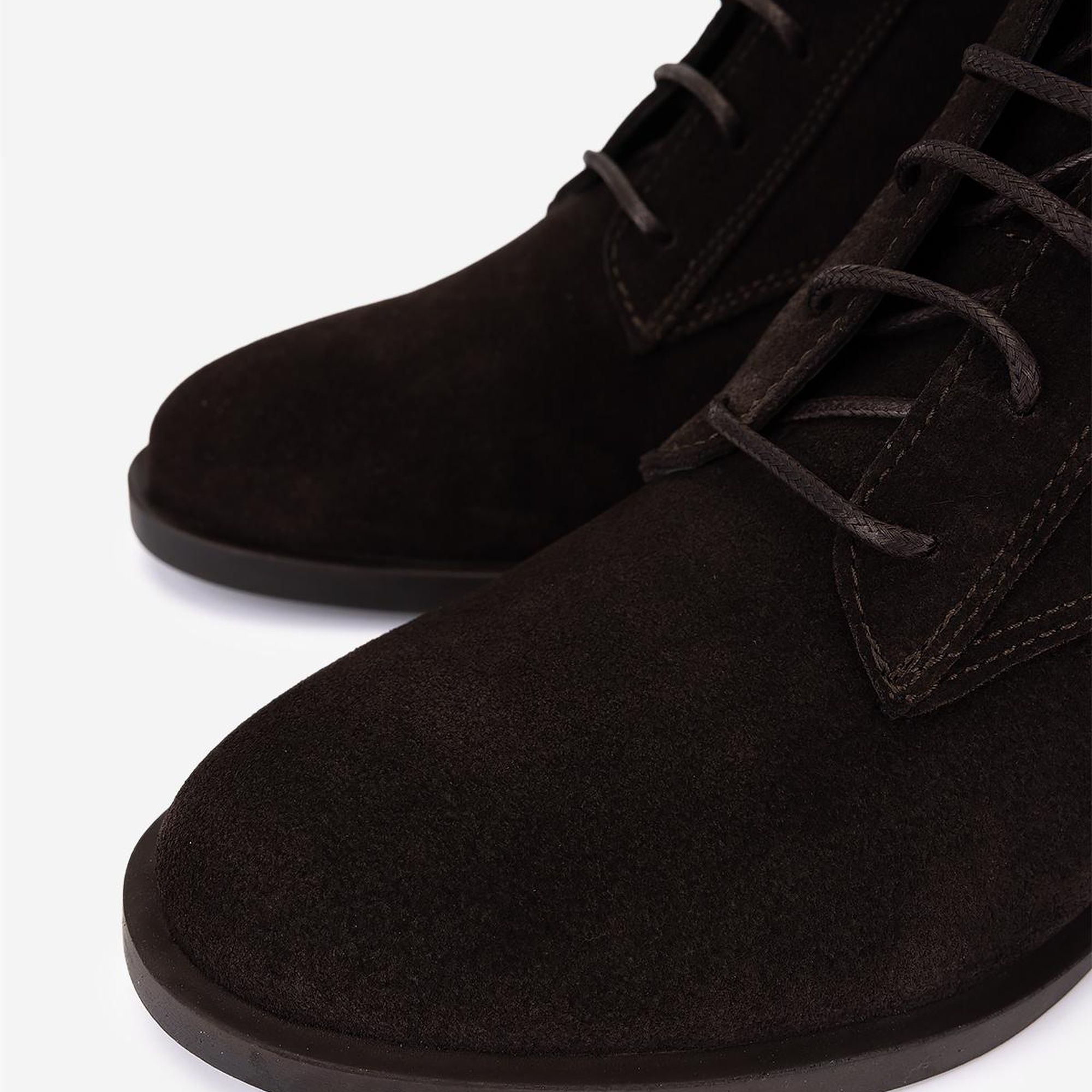 Valmenti Kadın Hakiki Deri Kahverengi Süet Topuklu Bot