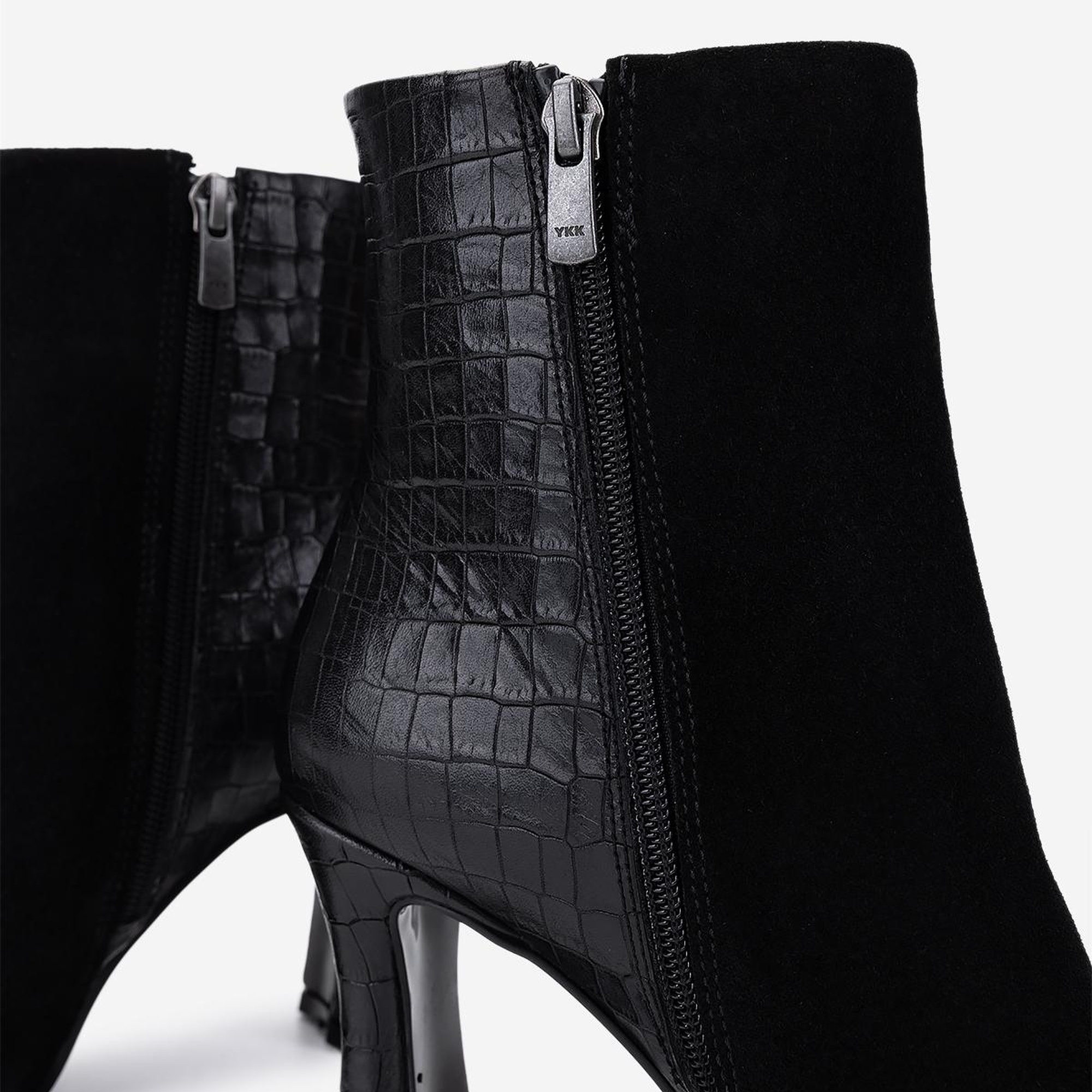 Valmenti Kadın Hakiki Deri Siyah Topuklu Bot