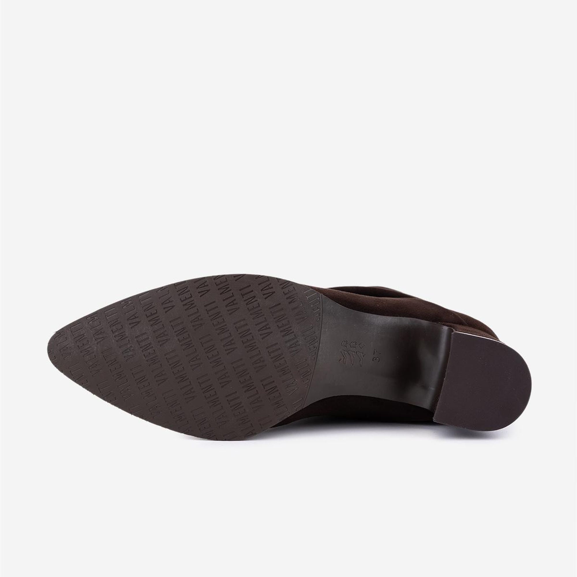 Valmenti Kadın Hakiki Deri Kahverengi Süet Topuklu Bot