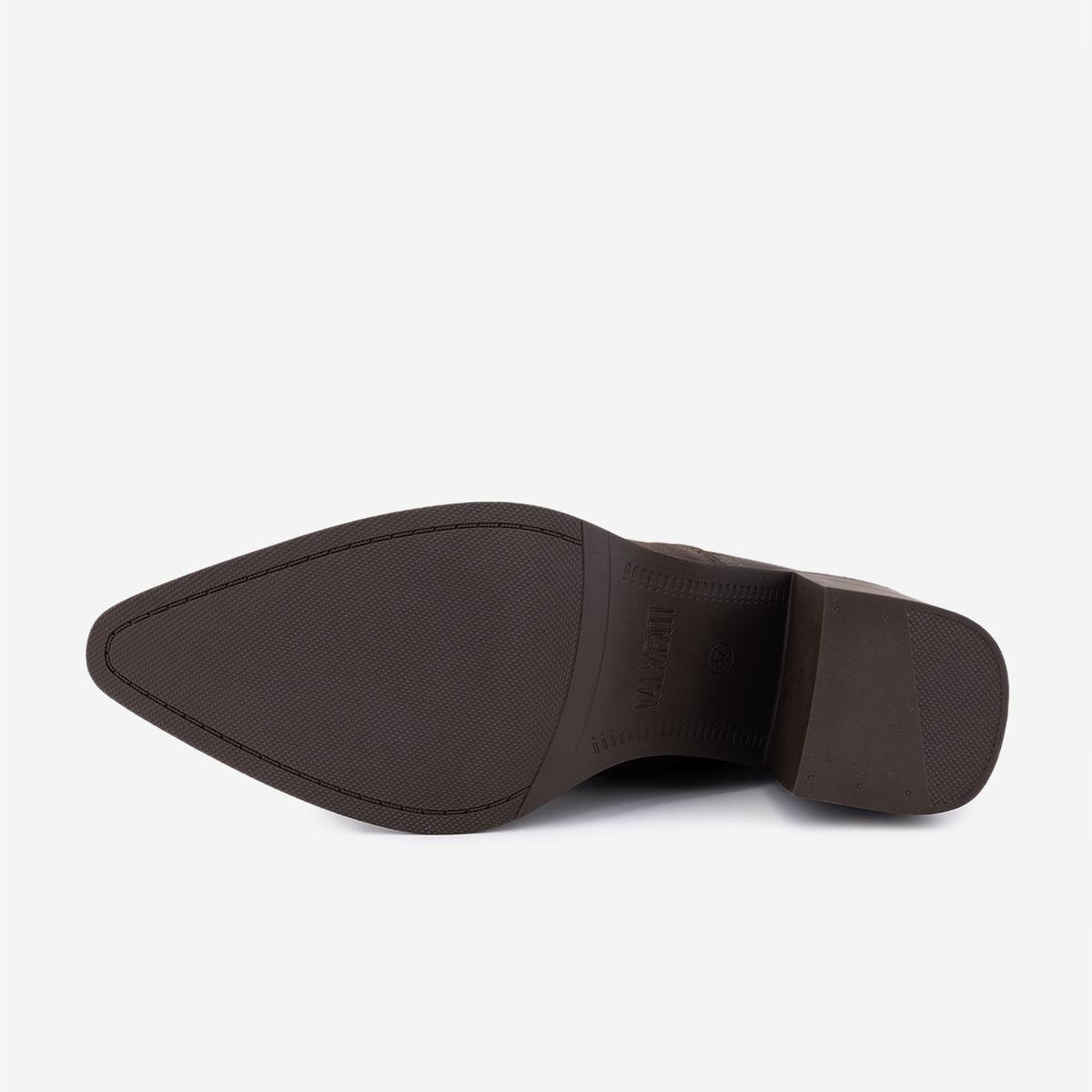 Valmenti Kadın Hakiki Deri Kahverengi Nubuk Topuklu Bot