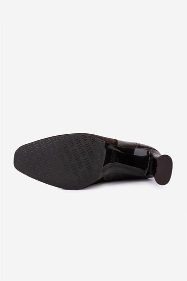  Valmenti Kadın Hakiki Deri Kahverengi Topuklu Bot