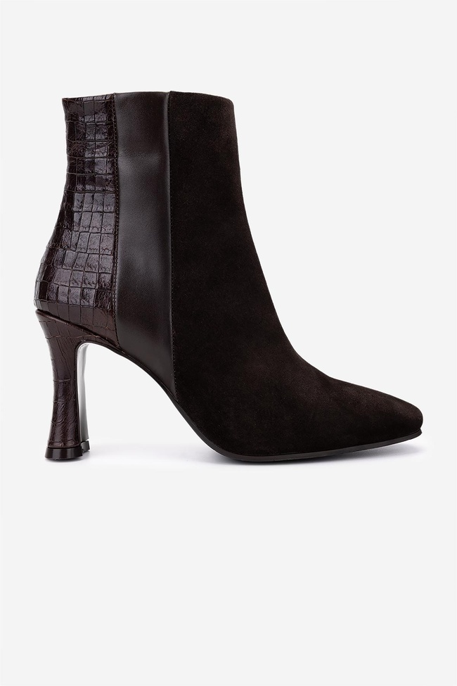  Valmenti Kadın Hakiki Deri Kahverengi Topuklu Bot