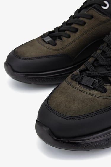  Valmenti Erkek Hakiki Deri Siyah Sneakers & Spor Ayakkabı