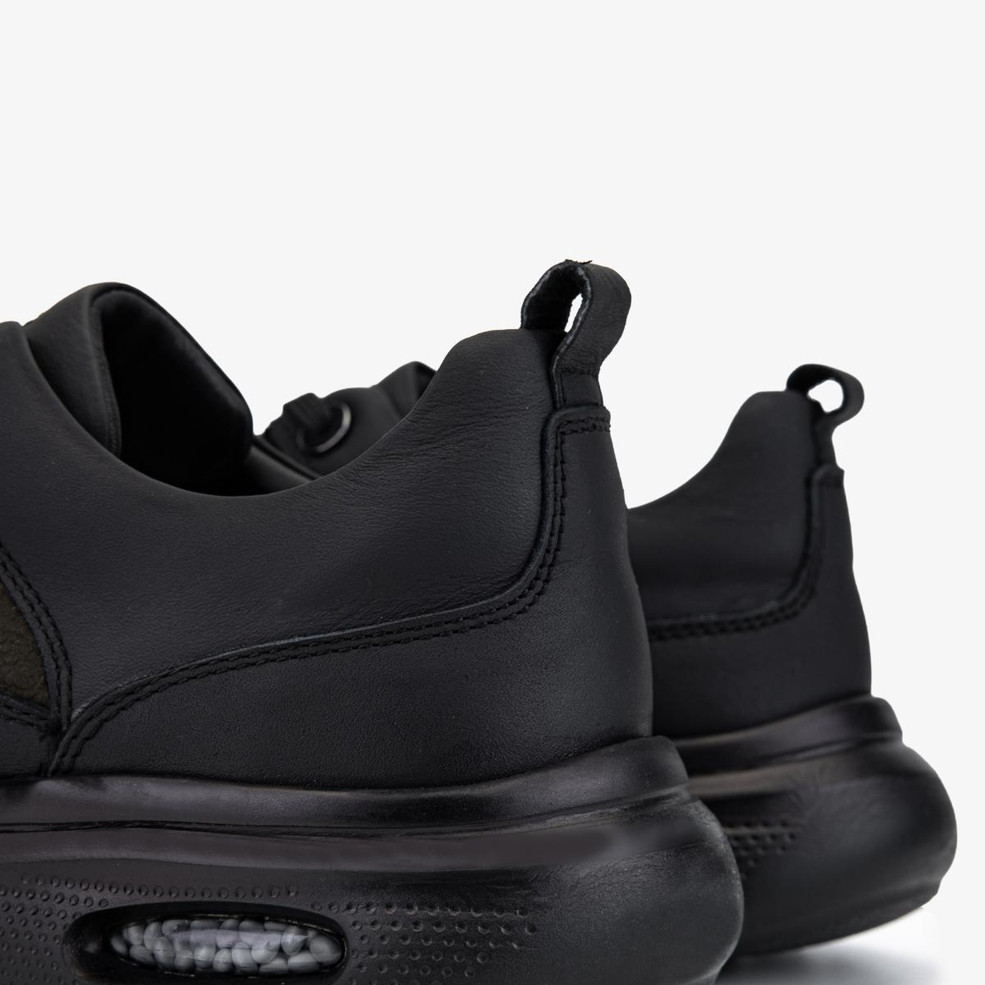 Valmenti Erkek Hakiki Deri Siyah Sneakers & Spor Ayakkabı