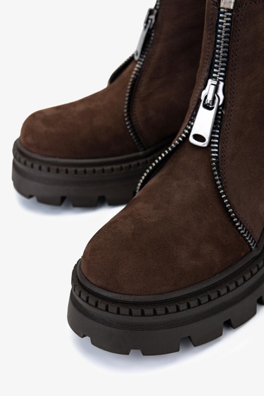  Valmenti Kadın Hakiki Deri Kahverengi Casual Bot