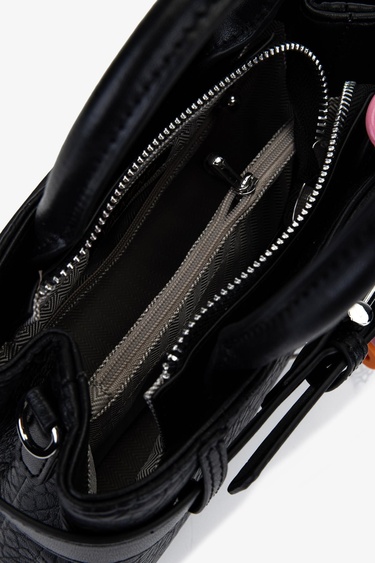  Valmenti Kadın Suni Deri Siyah Omuz Çanta