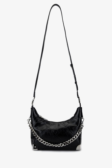  Valmenti Kadın Suni Deri Siyah Omuz Çanta