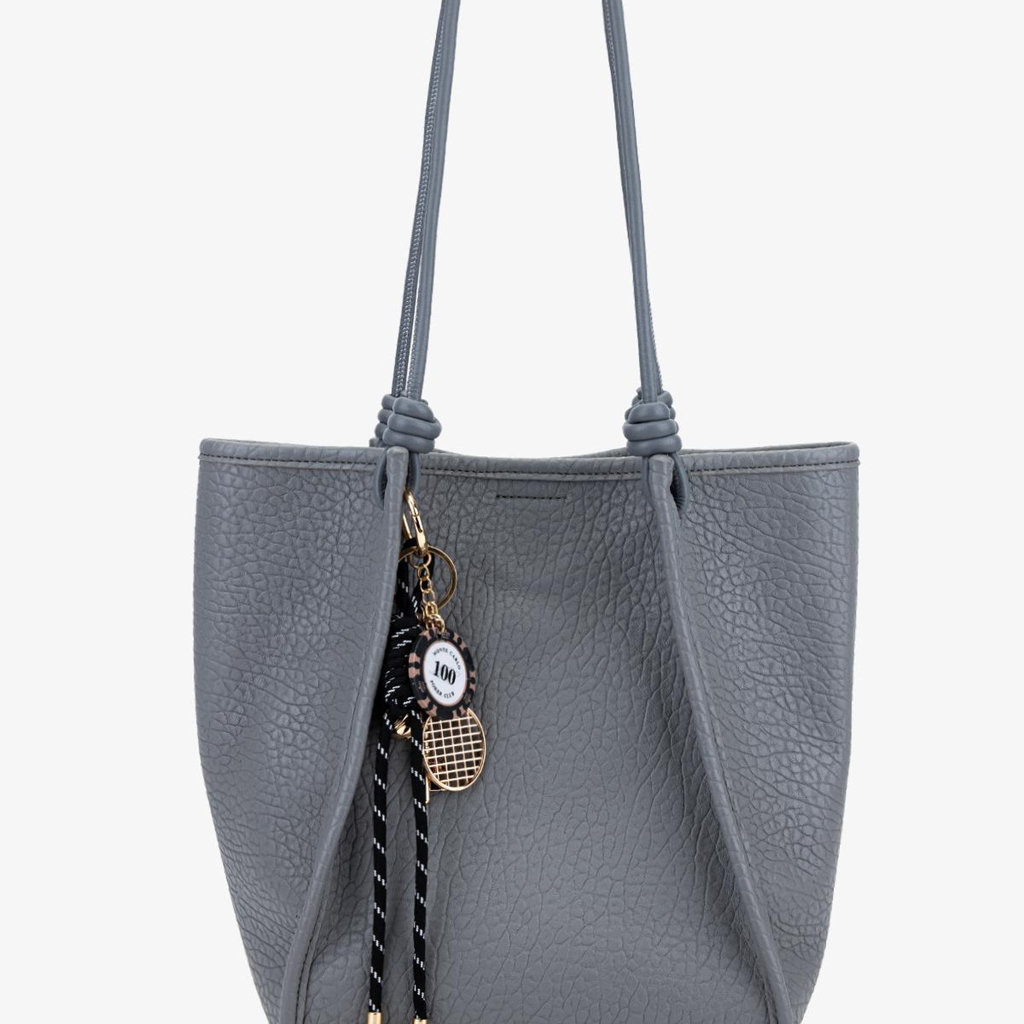 Valmenti Kadın Suni Deri Gri Omuz Çanta