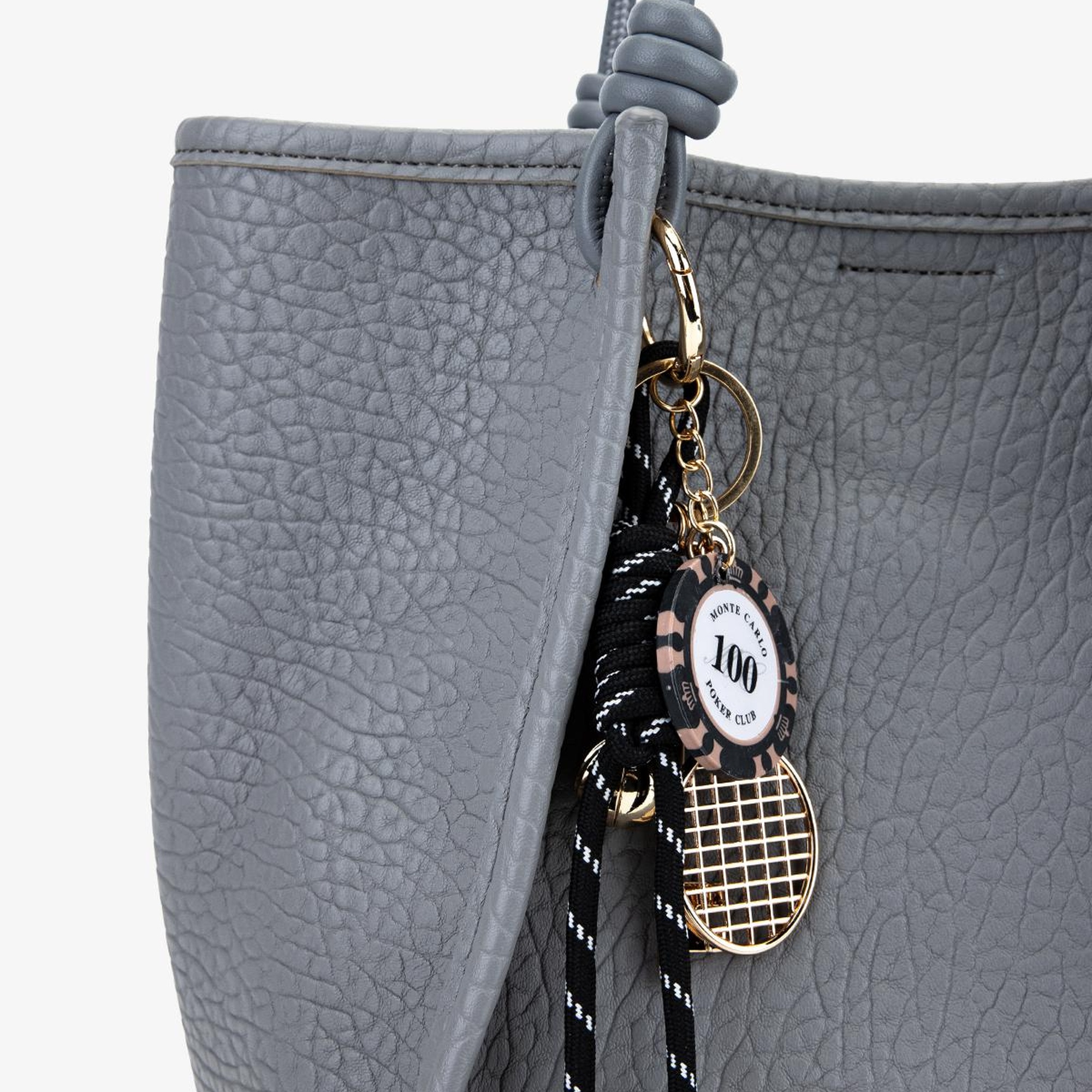 Valmenti Kadın Suni Deri Gri Omuz Çanta