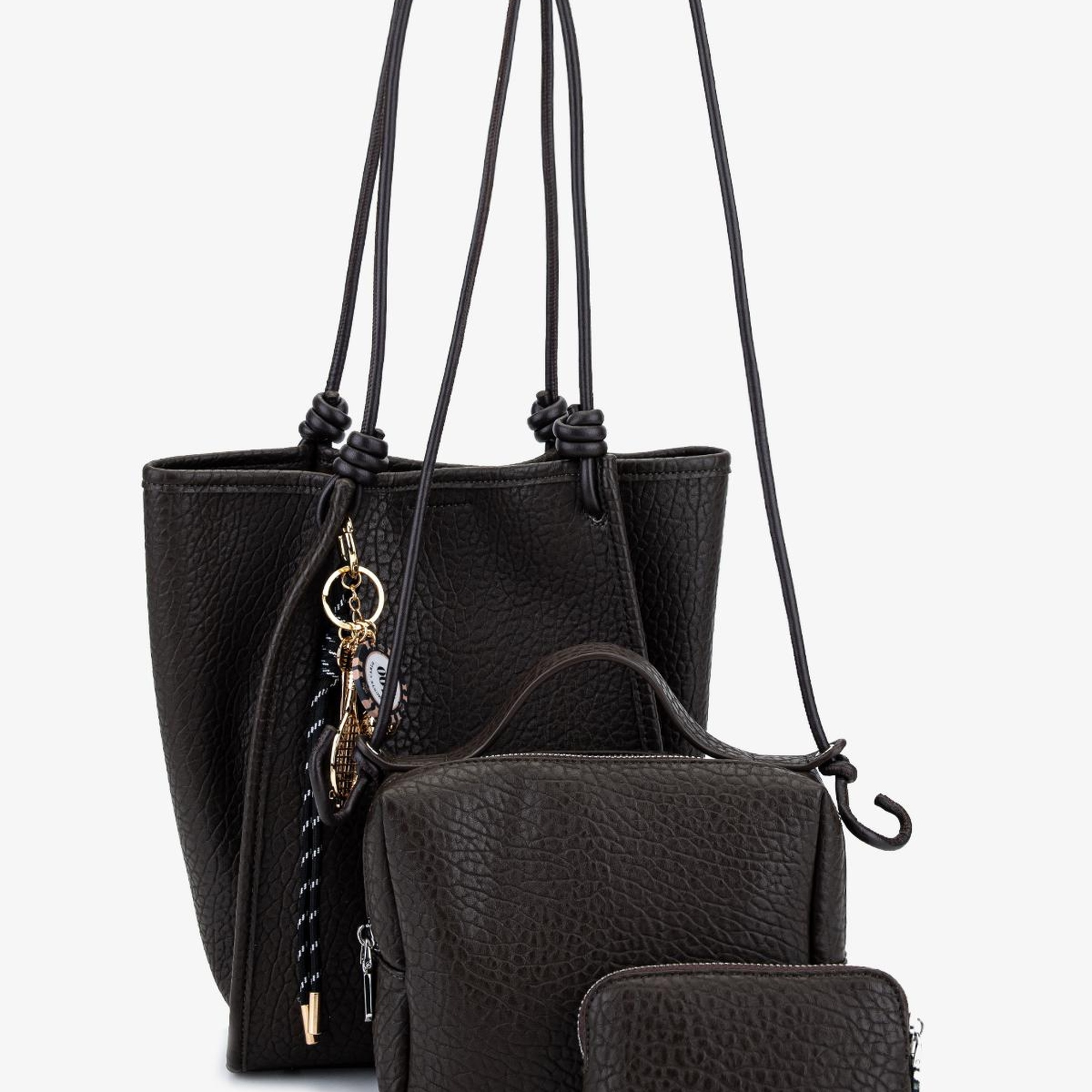 Valmenti Kadın Suni Deri Kahverengi Omuz Çanta