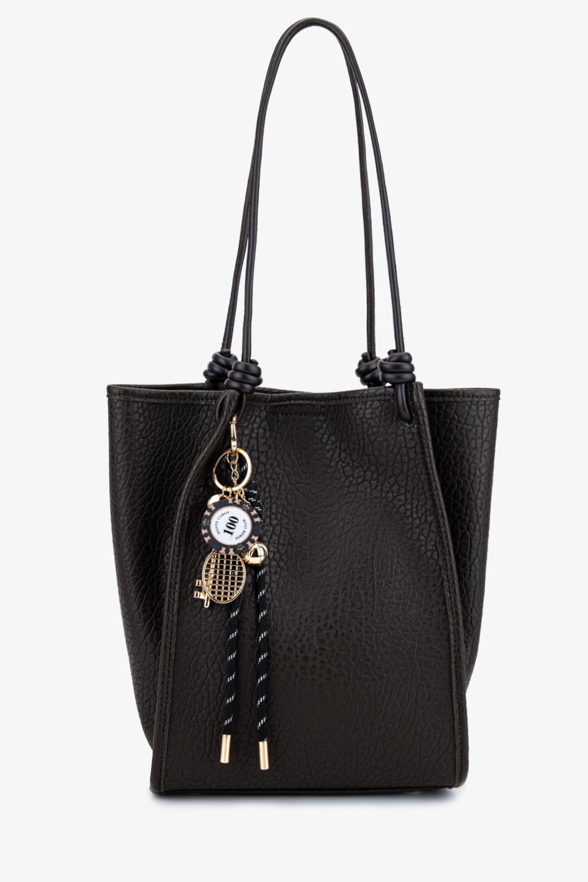  Valmenti Kadın Suni Deri Kahverengi Omuz Çanta