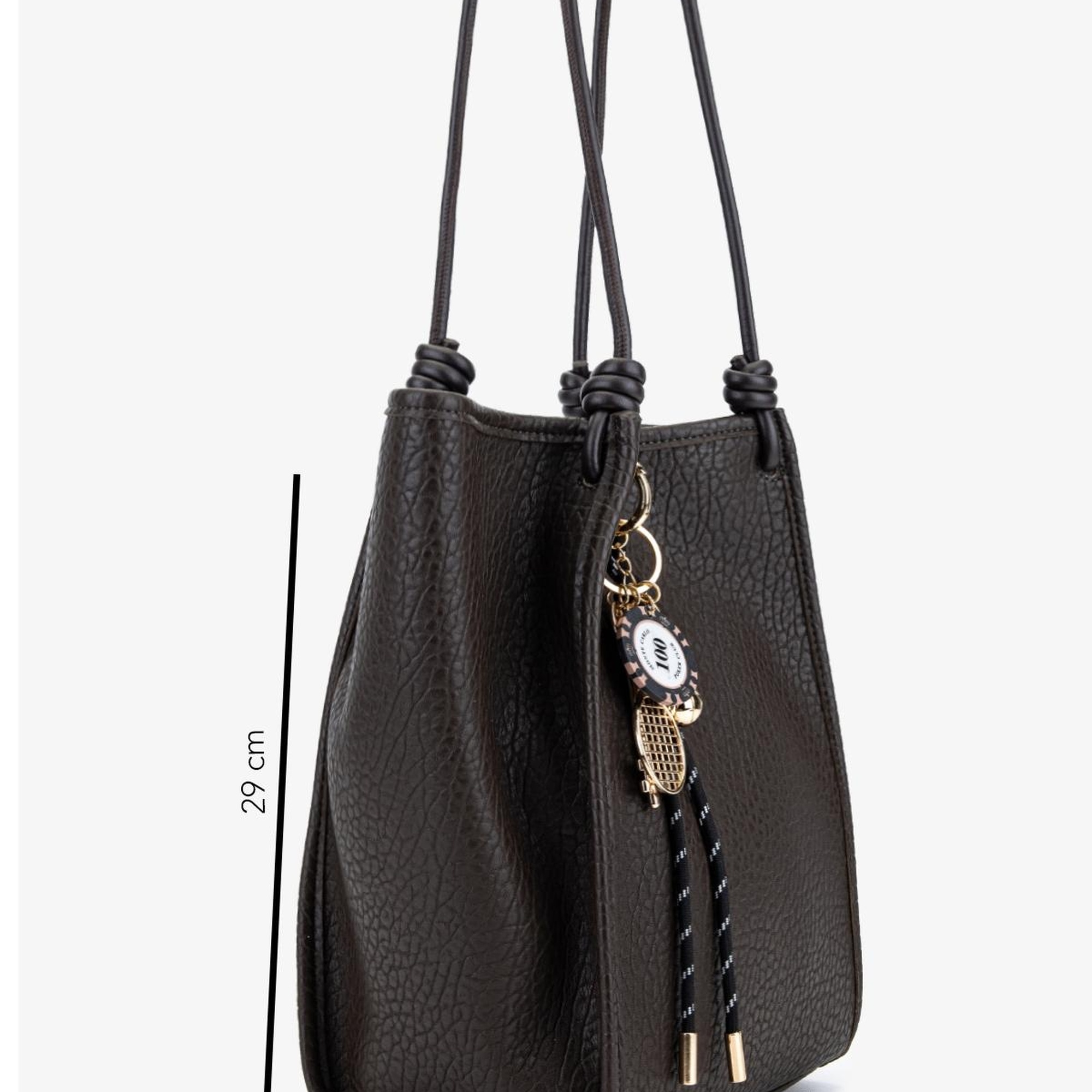 Valmenti Kadın Suni Deri Kahverengi Omuz Çanta