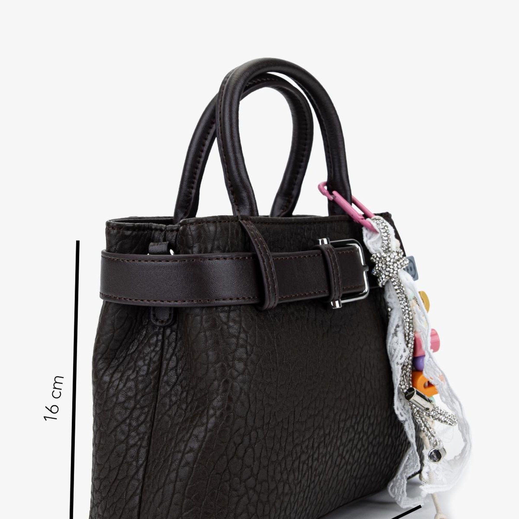 Valmenti Kadın Suni Deri Kahverengi Omuz Çanta