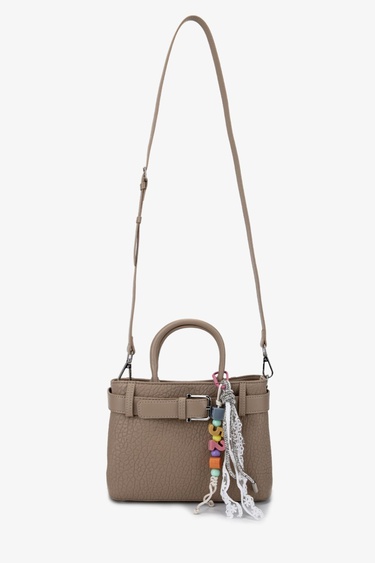  Valmenti Kadın Suni Deri Taupe Omuz Çanta