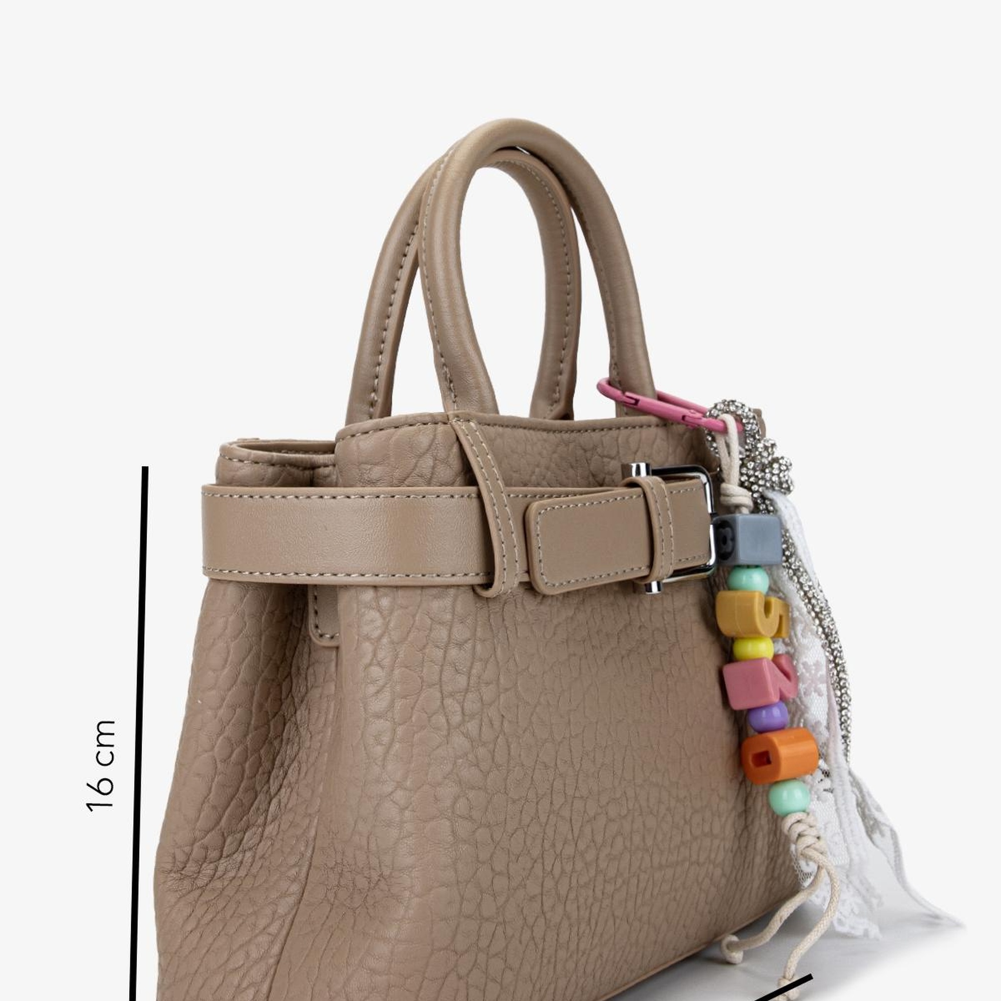 Valmenti Kadın Suni Deri Taupe Omuz Çanta