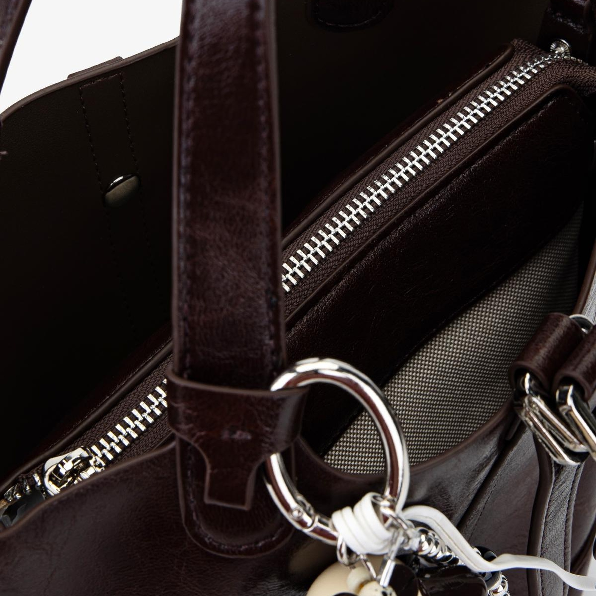 Valmenti Kadın Suni Deri Kahverengi Omuz Çanta