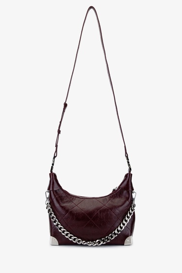  Valmenti Kadın Suni Deri Bordo Omuz Çanta