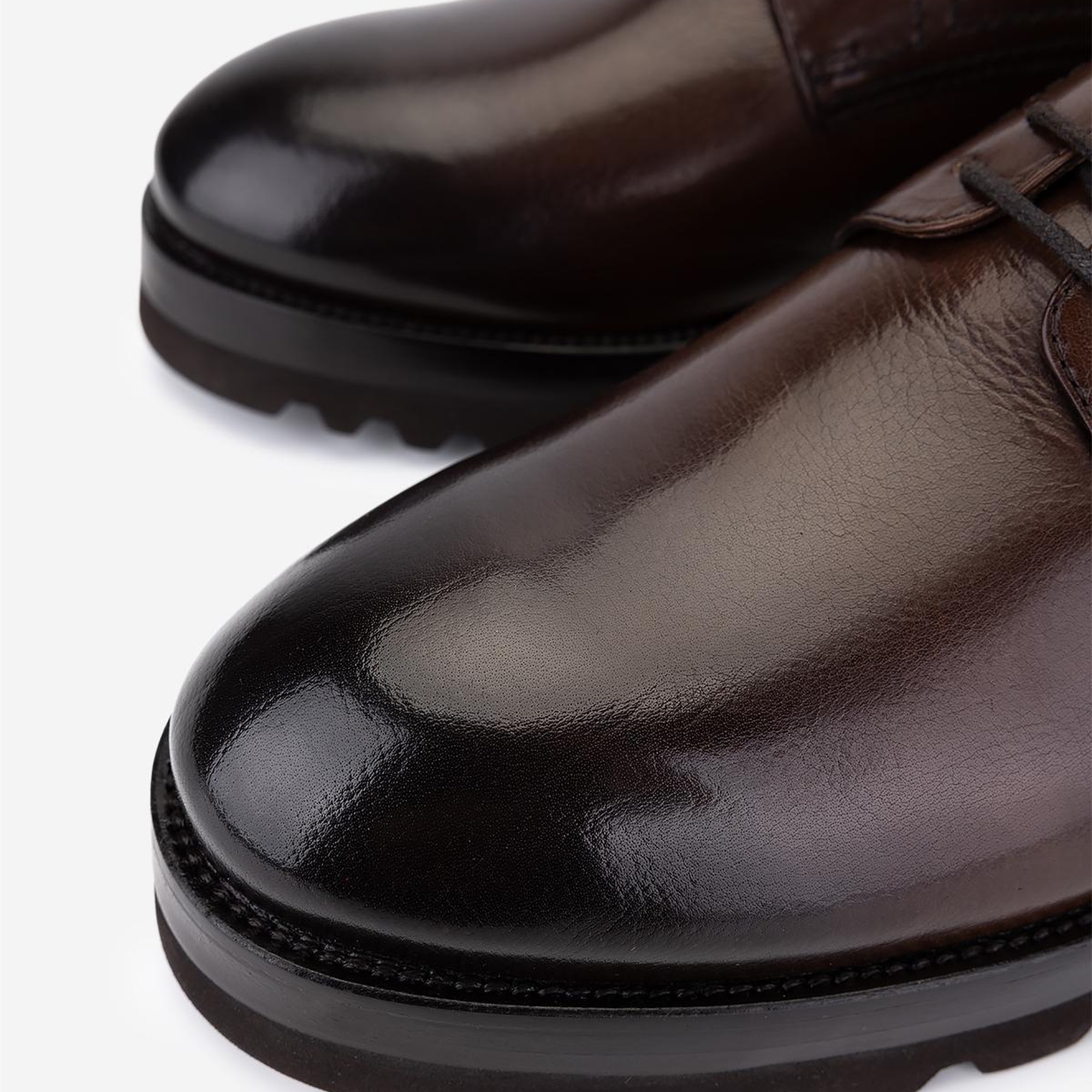 Valmenti Erkek Hakiki Deri Kahverengi Klasik Ayakkabı