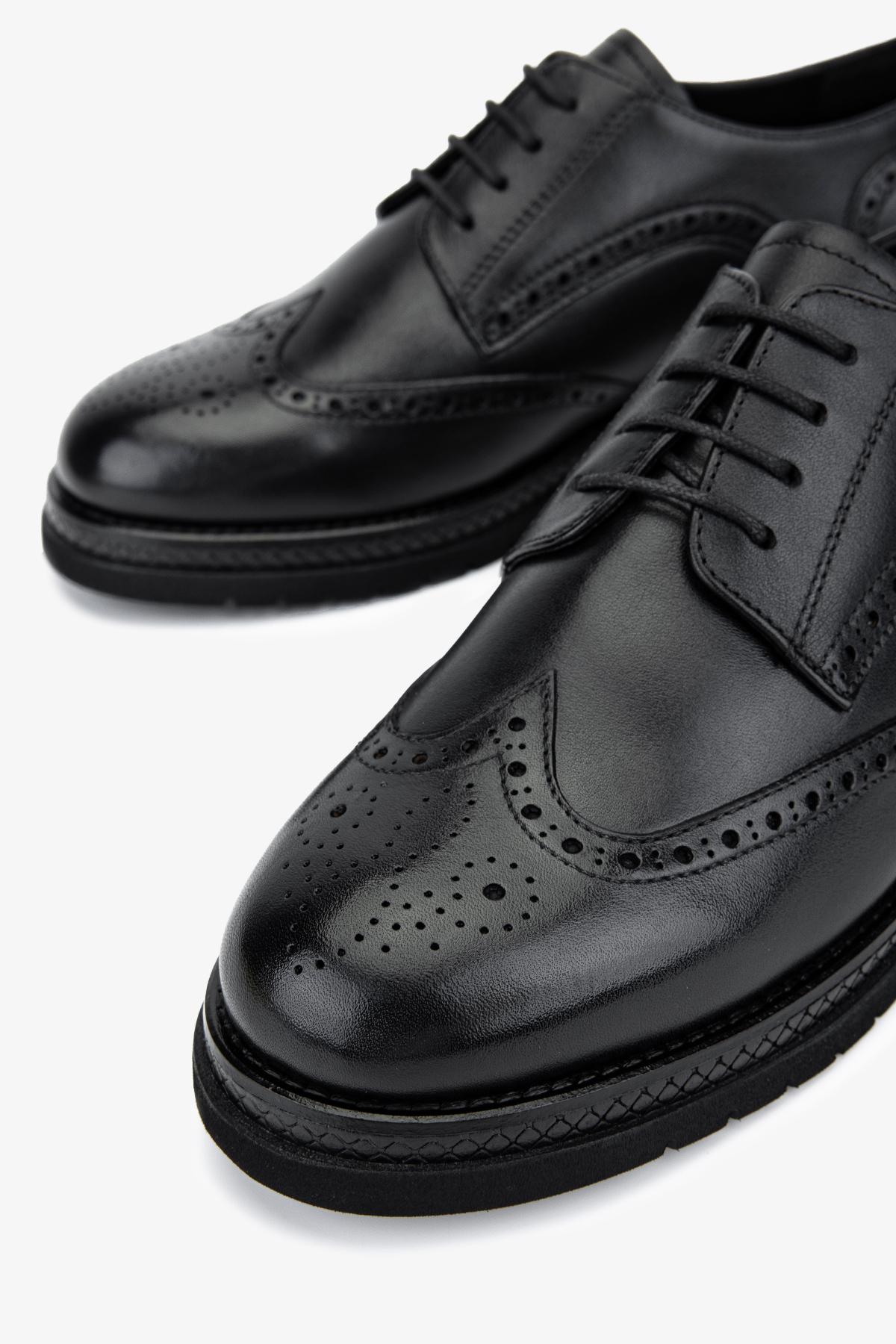 Valmenti Kadın Hakiki Deri Siyah Casual Ayakkabı