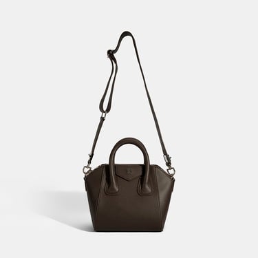  Kadın Koyu Kahve Omuz Askılı Mini El Çantası