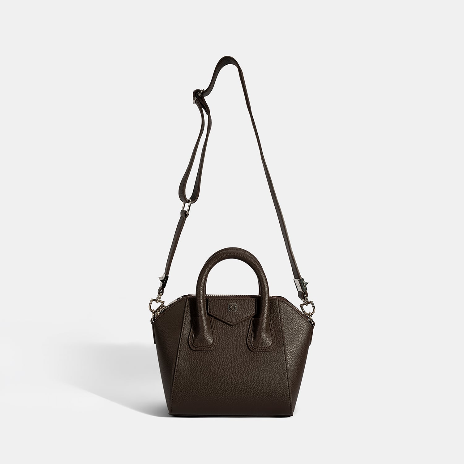  Kadın Koyu Kahve Omuz Askılı Mini El Çantası