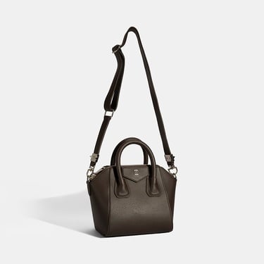  Kadın Koyu Kahve Omuz Askılı Mini El Çantası