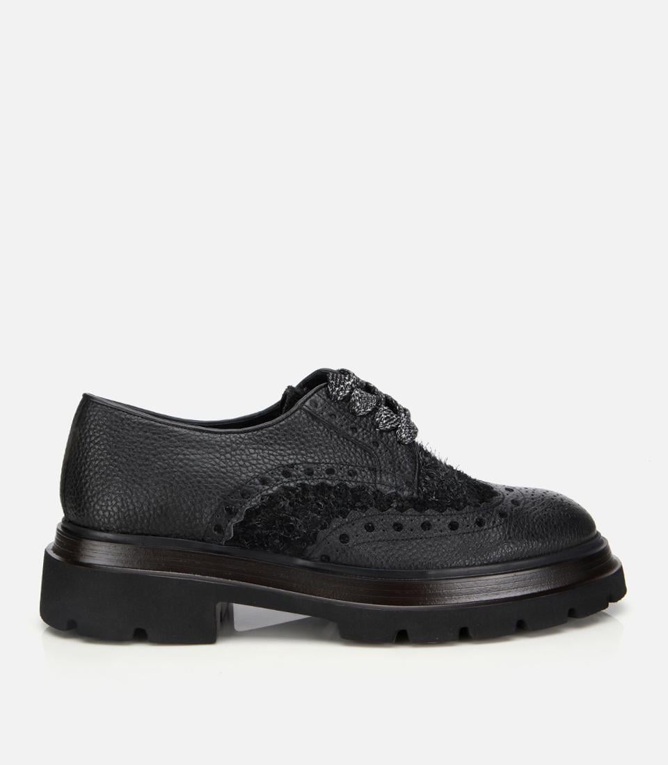  Erkek Deri Siyah Kırçıllı Yüksek Tabanlı Günlük Ayakkabı