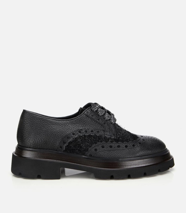  Erkek Deri Siyah Kırçıllı Yüksek Tabanlı Günlük Ayakkabı