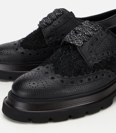  Erkek Deri Siyah Kırçıllı Yüksek Tabanlı Günlük Ayakkabı