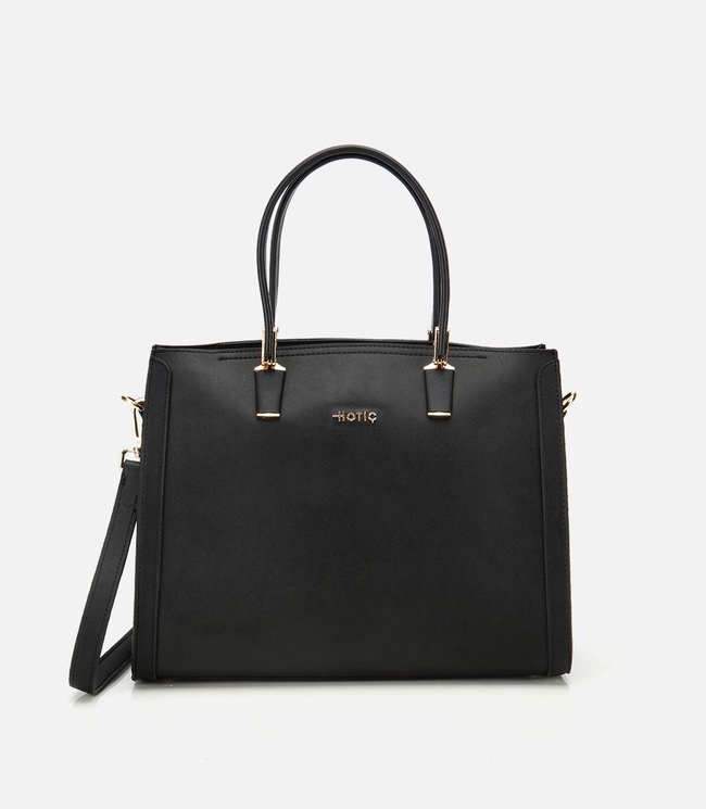  Kadın Siyah Fermuarlı Omuz Çantası