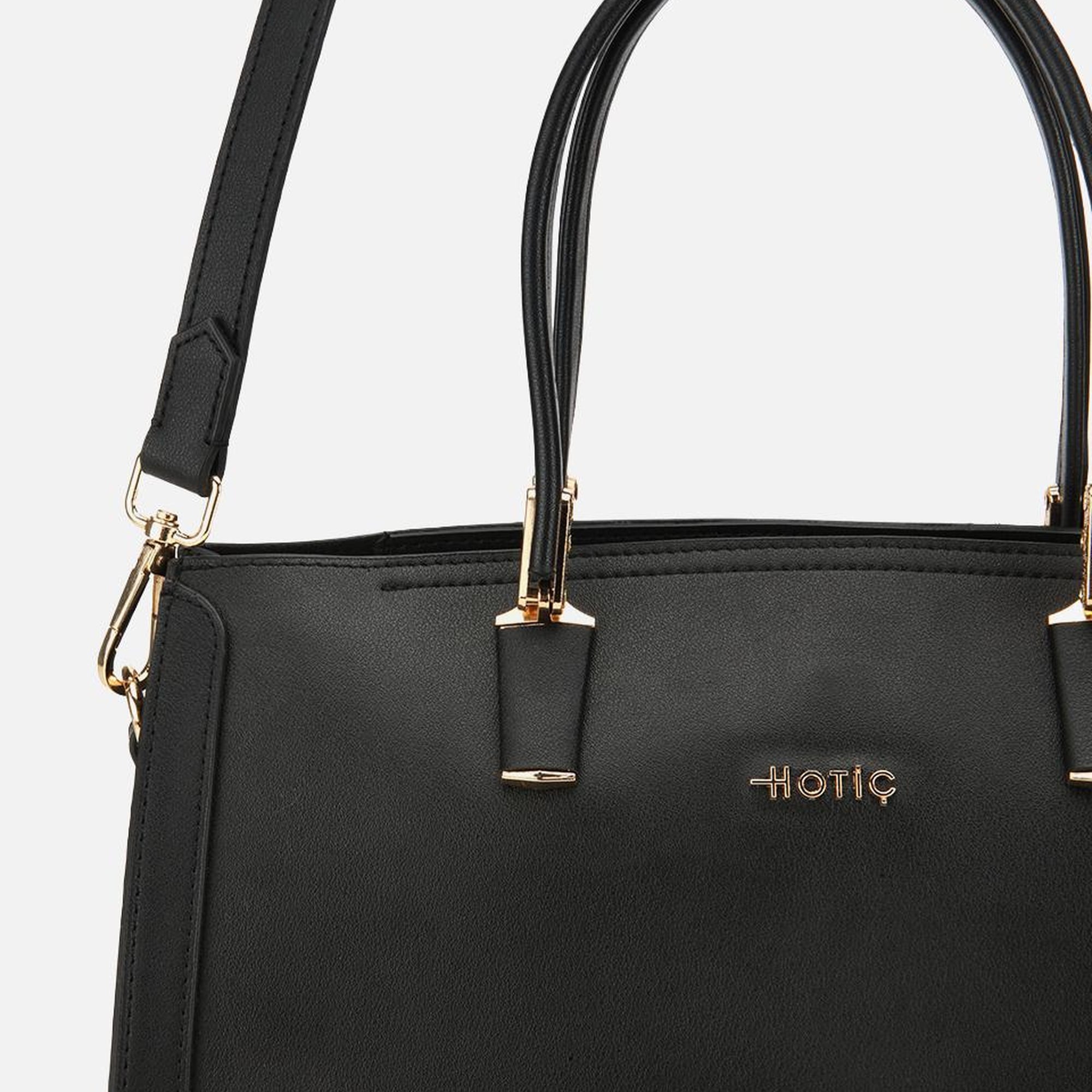 Kadın Siyah Fermuarlı Omuz Çantası