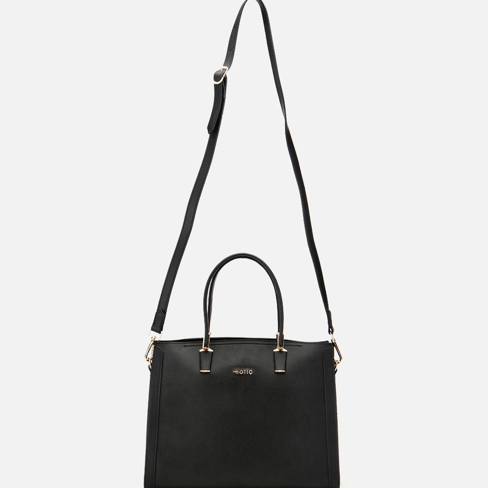 Kadın Siyah Fermuarlı Omuz Çantası