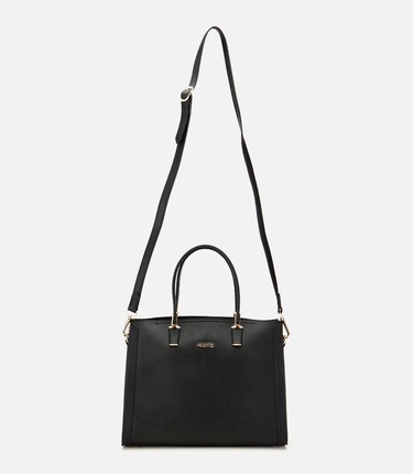  Kadın Siyah Fermuarlı Omuz Çantası