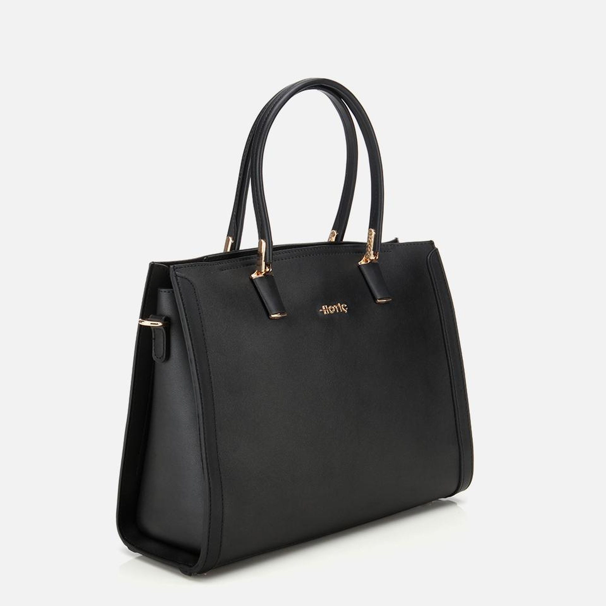 Kadın Siyah Fermuarlı Omuz Çantası