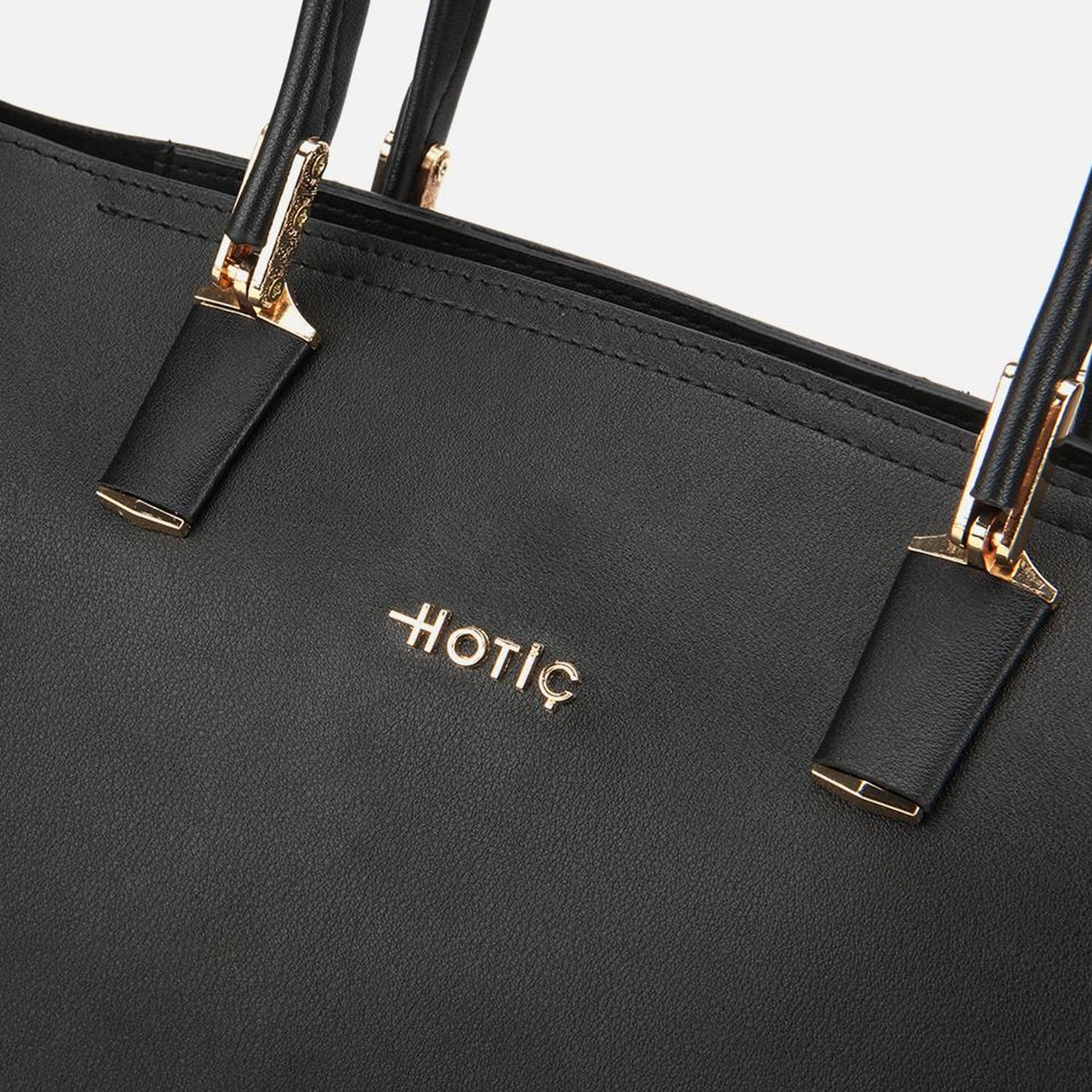 Kadın Siyah Fermuarlı Omuz Çantası