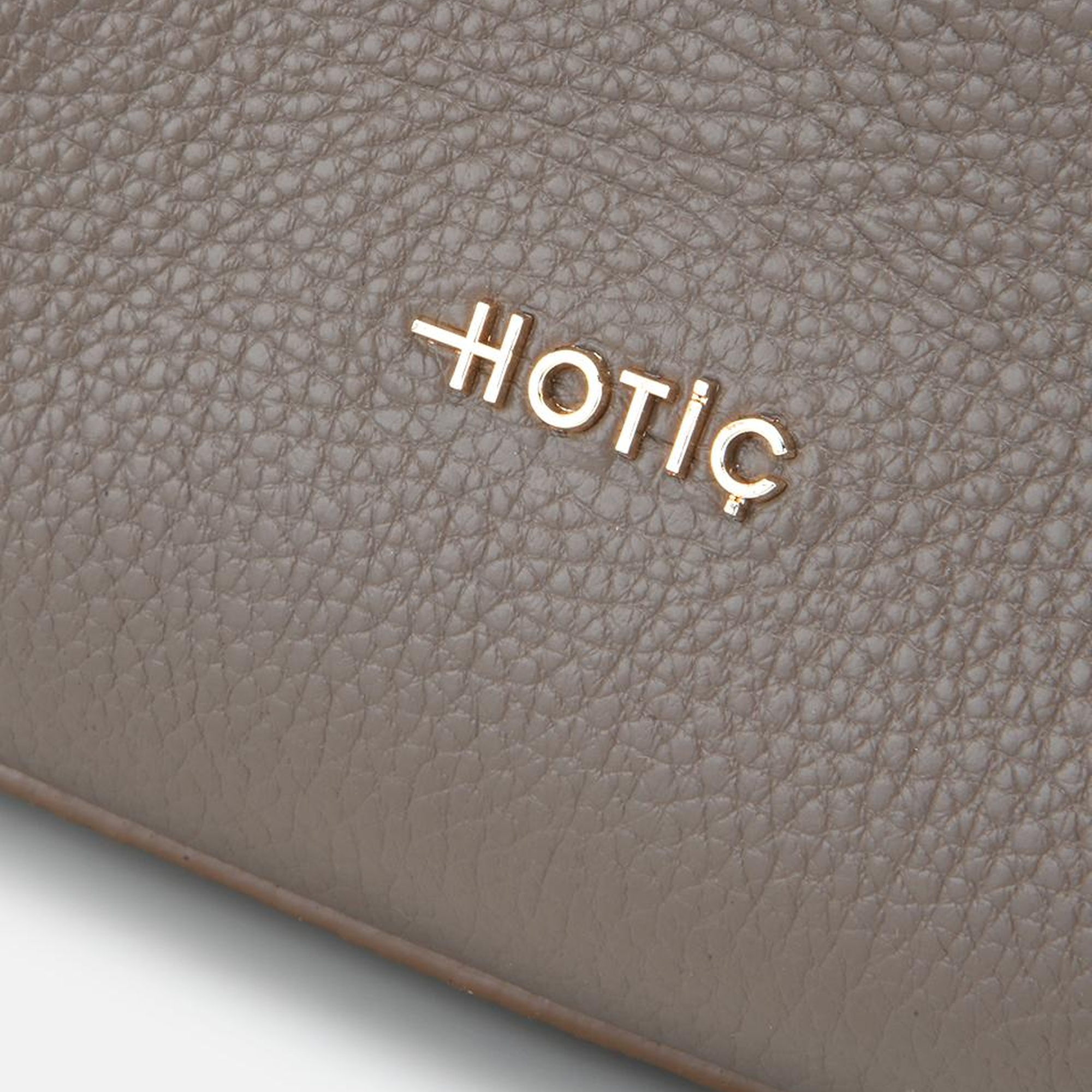 Kadın Deri Vizon Fermuarlı Omuz Çantası