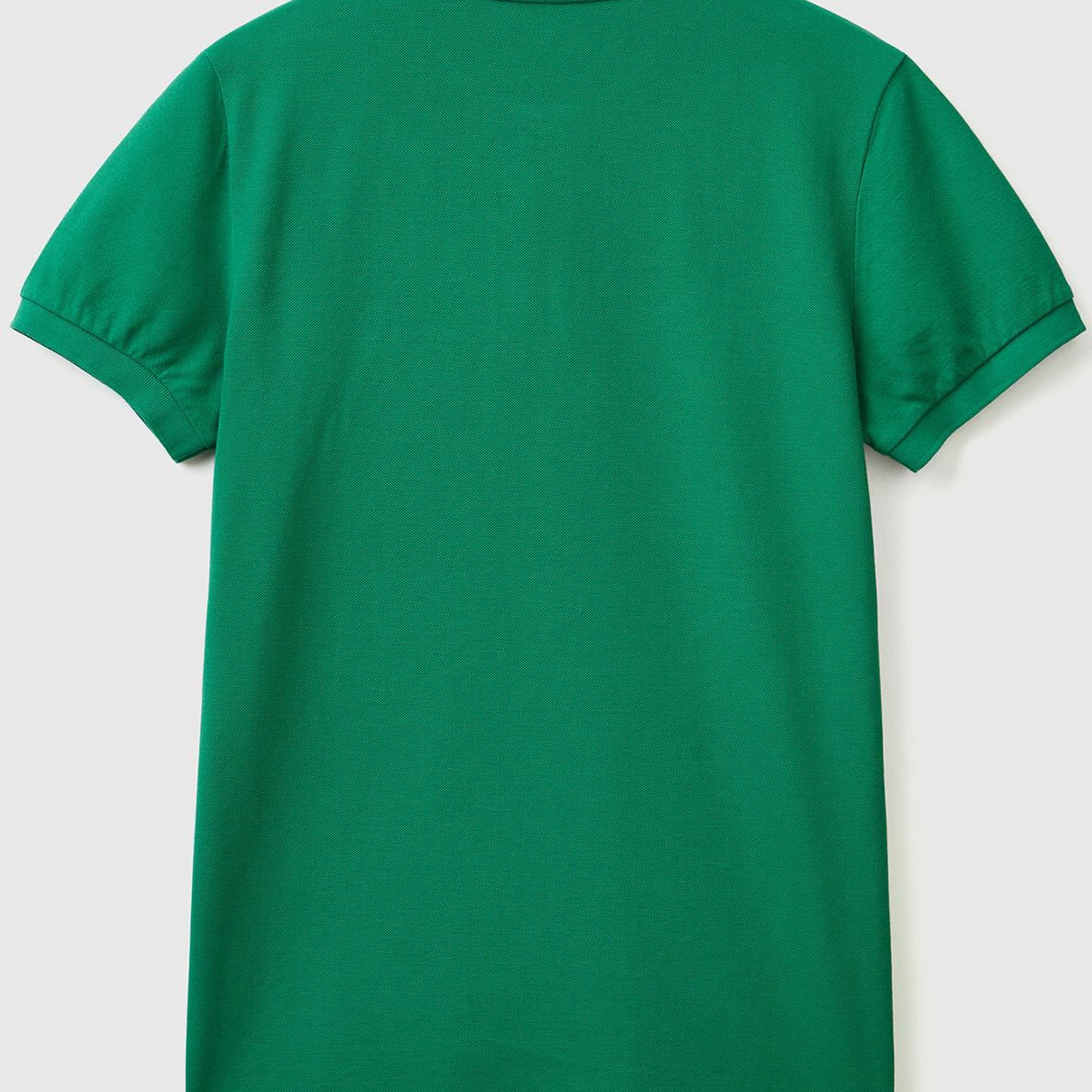 Erkek Koyu Yeşil Slim Fit Kısa Kollu Polo T-Shirt