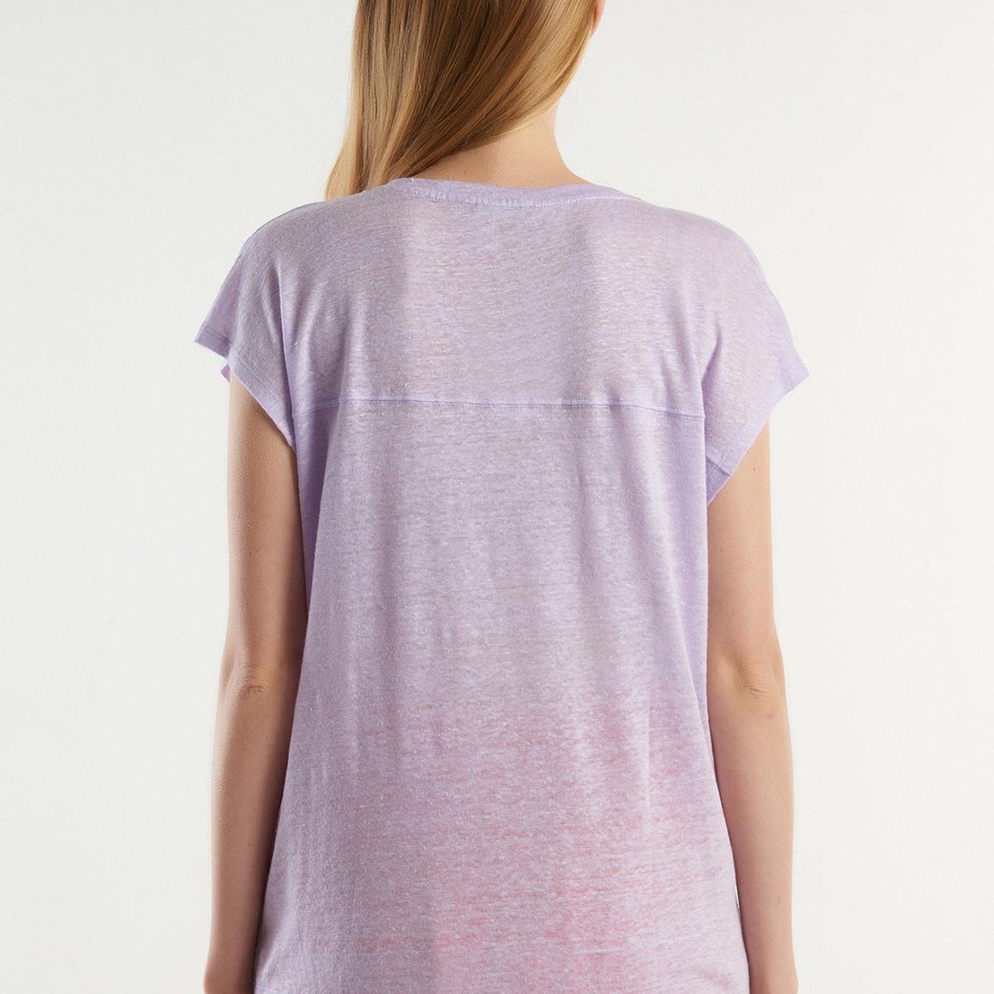 Erkek Mor %100 Pamuk Logo Detaylı Beli Lastikli Bermuda Şort