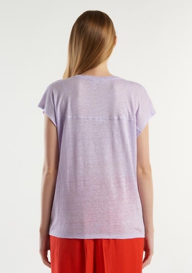  Erkek Mor %100 Pamuk Logo Detaylı Beli Lastikli Bermuda Şort