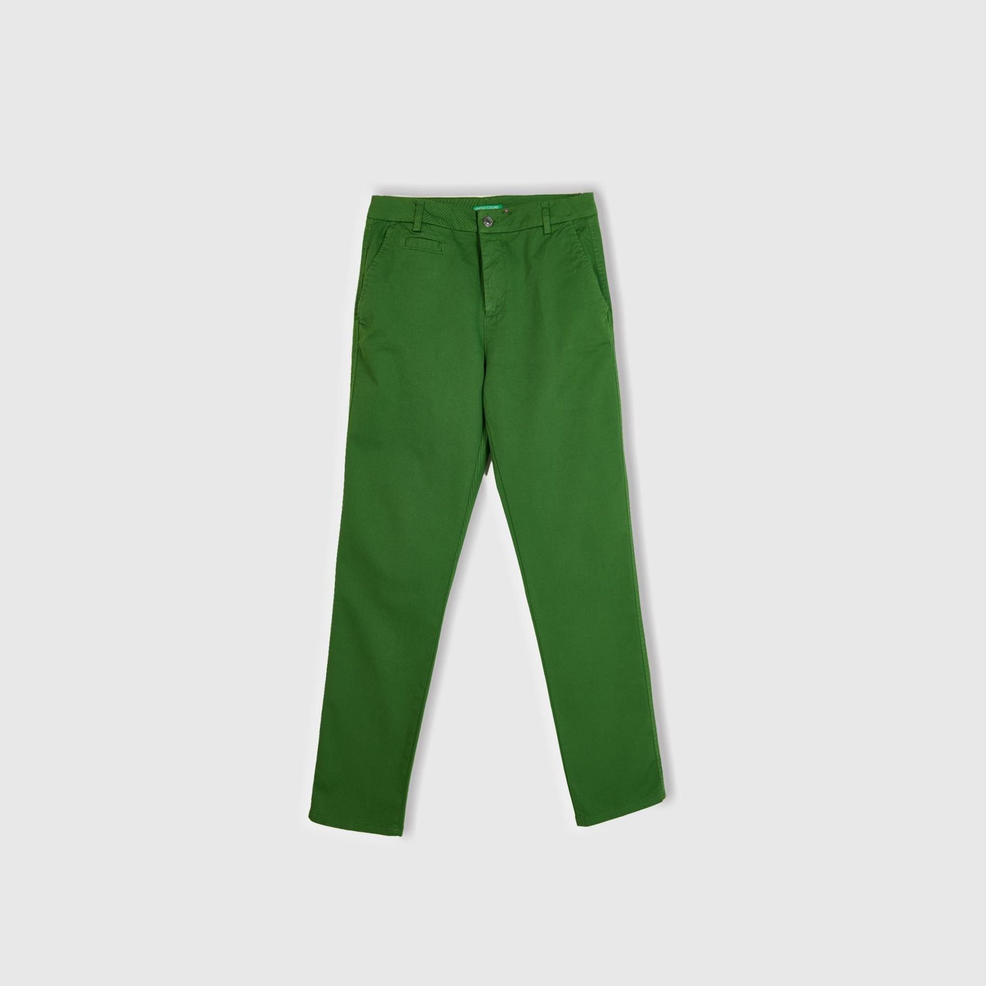 Kadın Soluk Yeşil Elastanlı Basic Chino Pantolon