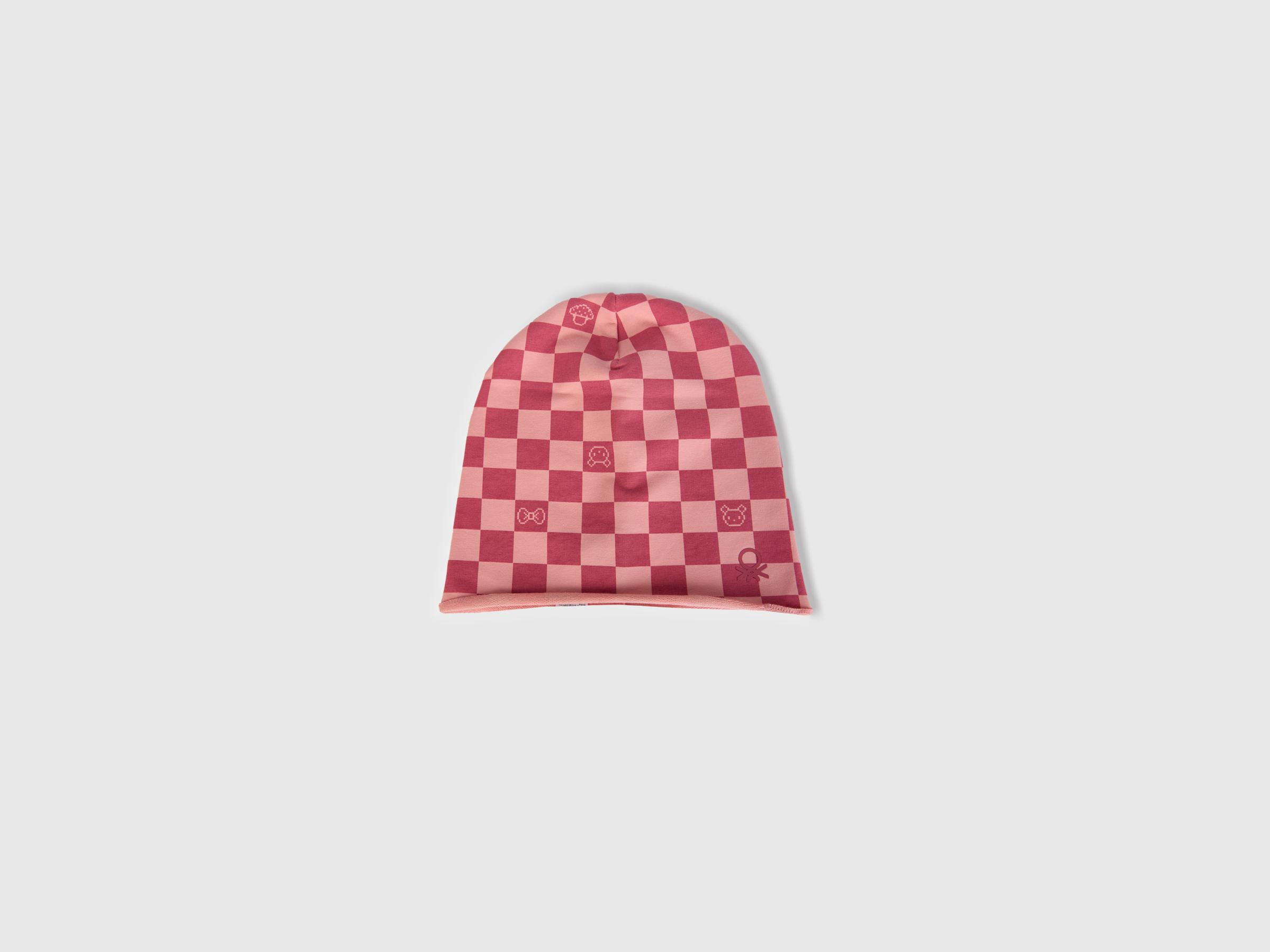  Erkek Çocuk Pembe Benetton Logolu Bere