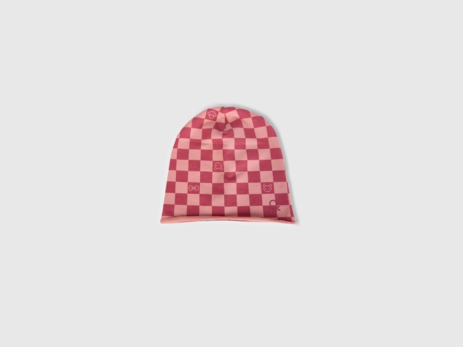  Erkek Çocuk Pembe Benetton Logolu Bere