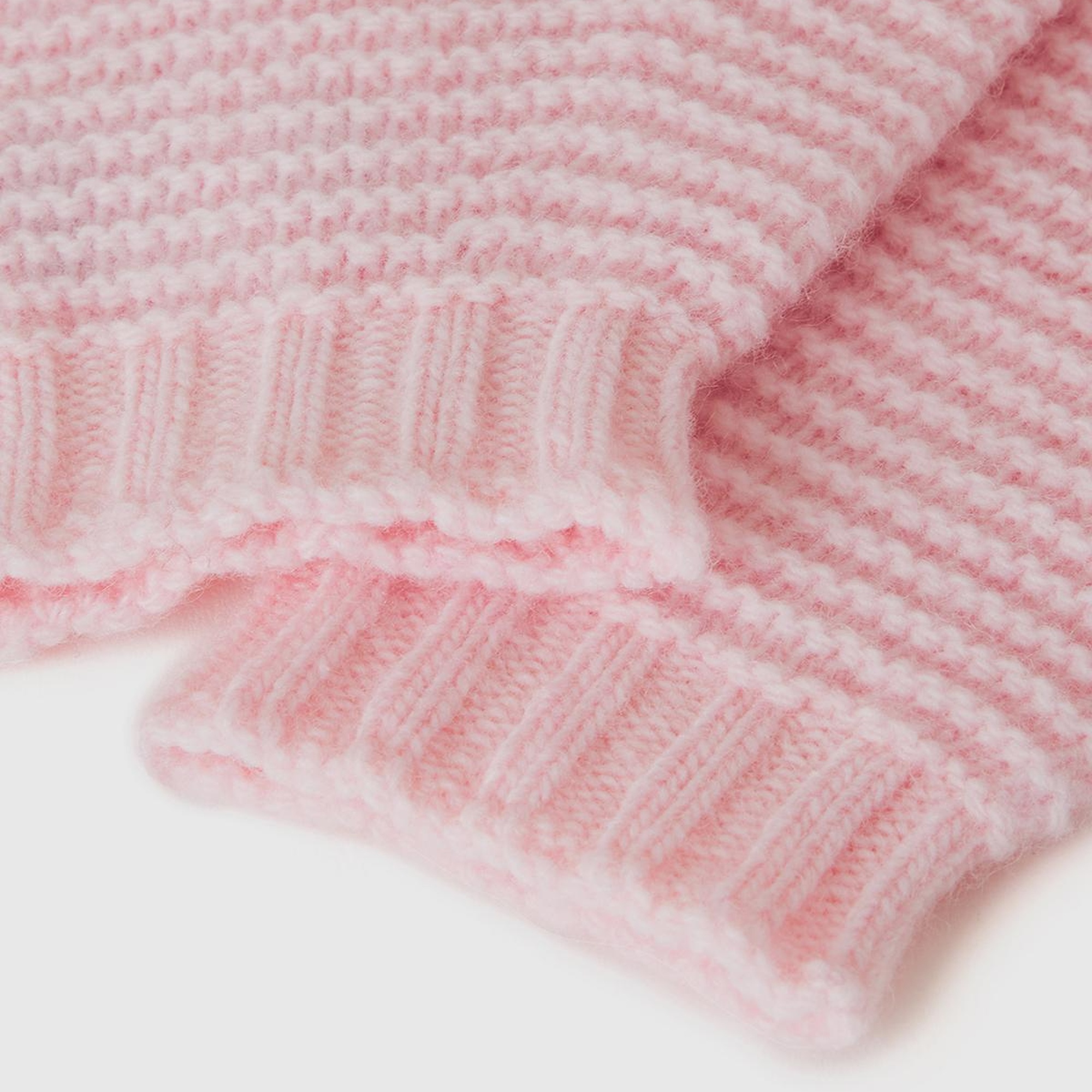 Erkek Çocuk Açık Pembe Örgü Eldiven